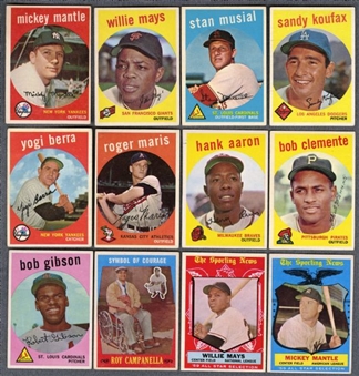 1959 Topps Complete Set of 572 Cards